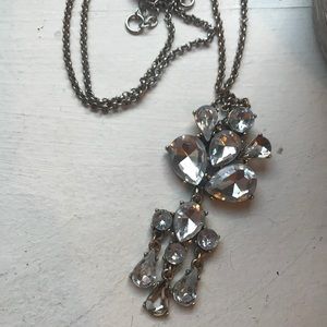 Long diamond necklace